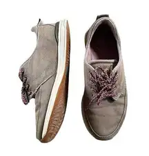 Reef Rover Low Top Lace Up Casual Brown Canvas Sneakers size 6