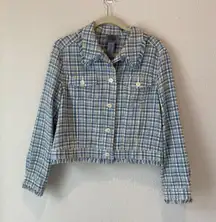 Dry Goods Mulitcolor Tweed Blazer Jacket Size L