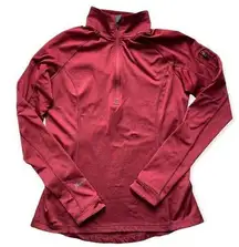 Moosejaw Mountaineering Maroon Quarter Zip Base Layer XS