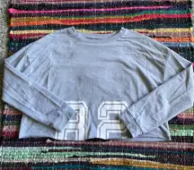 Grey Cropped Sweatshirt Size XL