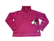 DKNY Women's Purple Honeycomb Mesh Funnel-Neck Sweatshirt Size M Long Sleeve