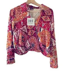 Haute Hippie Haute‎ Hippie Blouse Bohemian Boho Style Top Size S New