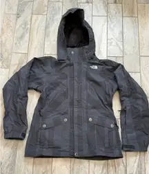 The North Face women's medium black/gray snowboard Hyvent Winter coat MSRP $299