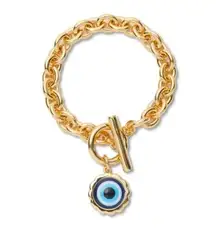 NWOT Lele Sadoughi evil eye bracelet