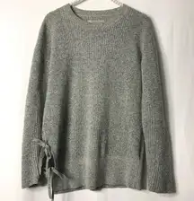 All Saints Gray Side Ties Jumper Sweater Small