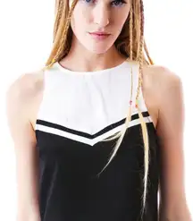 Mink Pink Cheerleader crop Top women size Medium NWT