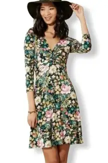 Anthropologie Lilka  Floral Tascade Dress