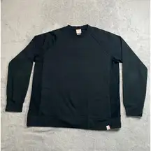 ThirdLove Sweatshirt Womens Large Black Terry Cloth Casual Basic Loungewear