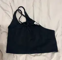 Black One Shoulder Top
