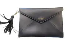 COPY - GUESS Clutch Monogram Blk Envelope Flap Trifold Wallet USB Phone Charger…