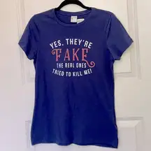 Humorous Breast Cancer Tee Medium NEW!!!