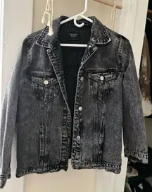 Black Denim Jacket Streetwear Society