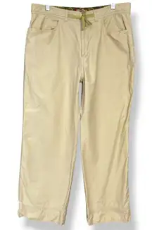 Toad & Co Horny Toad Pants Women Size 10 Cotton Nylon Hiking Straight Let‎ Ankle
