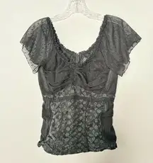 Tripp NYC black lace corset top size XL