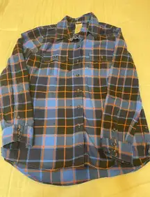 Patagonia Organic Cotton Women’s Flannel Shirt Plaid Size 8 Medium