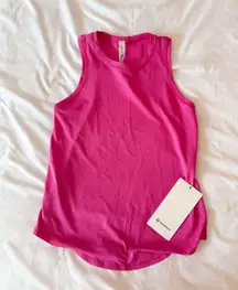 Lululemon Sonic Pink High-Neck Running And Training Tank Top Size 2