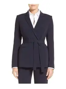 Hugo Boss Navy Jabilta Belted Suit Jacket Size 6