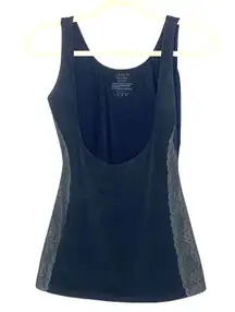 Spanx Red Hot Black Lace Side Camisole Tank Shaping Top Lingerie Sleek Sz 1X