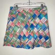 Vintage  Patchwork Golf Skort Sz 10