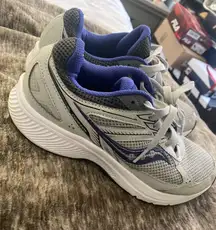 Saucony Womens Cohesion 14 Gray Running Shoes Sneakers