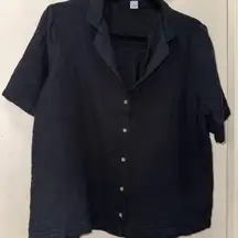 Old Navy Black Button Down Shirt