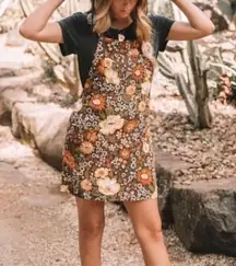 Spell & the Gypsy Collective Mustard Desert Daisy Pinafore Mini Dress Women's XS