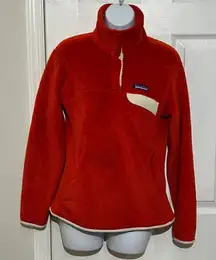 Patagonia Women's Re-Tool Snap-T Fleece Pullover Polartec red Size S