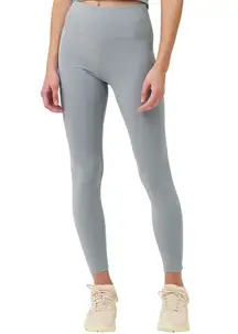 Vuori Rib Studio 7/8 Legging High Rise Moisture Wicking Stretch Yoga Gray Small