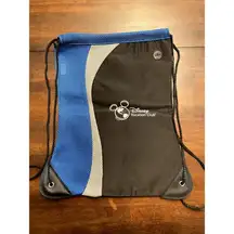 Disney Vacation club DVC drawstring backpack black and blue NWOT
