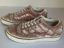 Vans x Sandy Liang Pink Velvet Chain Sneakers • Women’s US 6 • Limited Edition