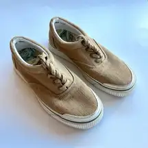 Tommy Bahama‎ L'Atitude Women Size 8 Canvas Beige Casual Lace-Up Shoes