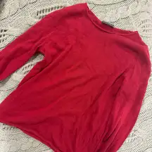 Brandy Melville Red Crew Neck Sweater