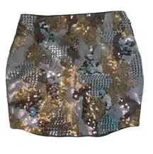 Sequin Mini Skirt Size S NWT