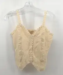 Chavin Cotton cropped top cottage core size S coquette festival western boho