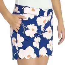 NWT Isaac Mizrahi Floral Scalloped Shorts Size 12