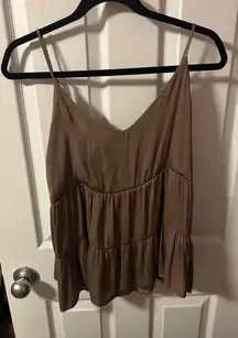 Brown Flowy top