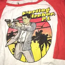 Archer Comic baseball tee