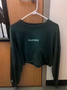 playboy cropped crew neck