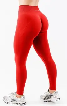 Alphalete Revive Seamless Leggings Women’s XS Formula Red High Compression