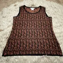 Misook patterned blouse size small