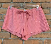 LC Lauren Conrad Intimates‎ Polka Dot Waffle Knit Pink - Size XS Pajama Shorts