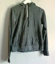 Threads 4 Thought Gray Half Zip Hooded Sweatshirt XS