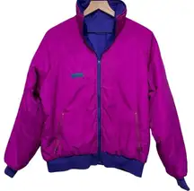 Columbia Women's Vintage 90s  pink purple reversible jacket coat size xl