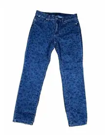 Talbots  Women Slim Ankle Cow Print Jeans Blue Size 4