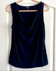 Premise studio cowl neck navy tank top