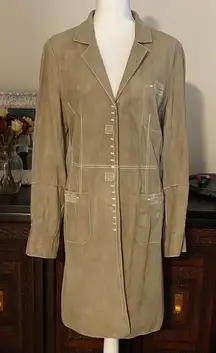 Per Se Suede Long Jacket size 16