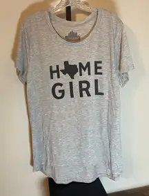 Gray 'Home Girl' Graphic T-Shirt