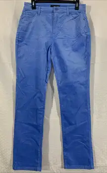 Boston proper blue velour pants women’s 10 straight leg