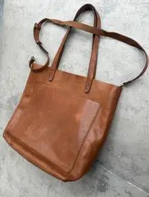 Madewell Brown English Saddle Leather Transport Shoulder Bag Tote Tan Size M