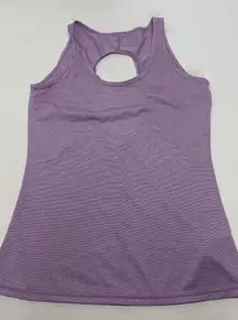 Fabletics Women's Active Tank Top Cut Out Back Workout Yoga Gym Purple Size XS